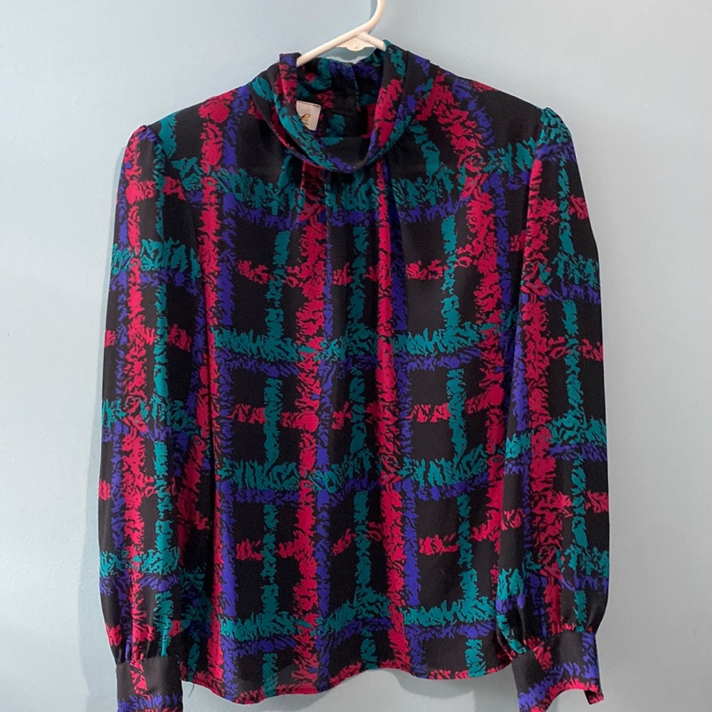 VTG RHODA LEE Long sleeve dressy blouse. SIZE L